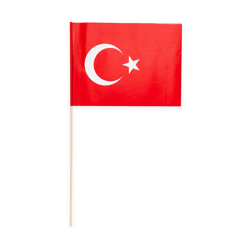 Zwaaivlaggetjes Turkije 20 x 30 cm (10 stuks)